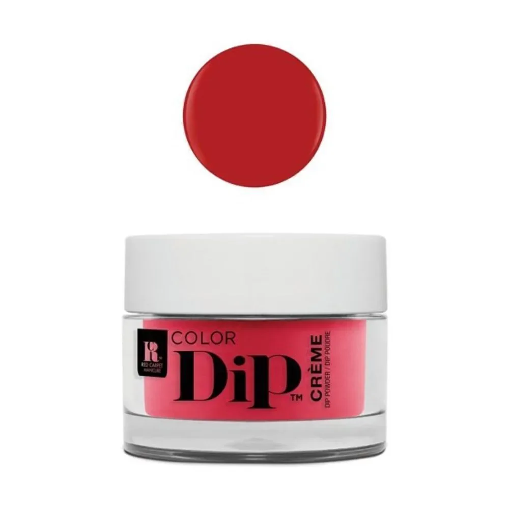 Red Carpet Manicure Color Dip Nail Dip Powder, Seductive Star Red Creme 0.3 oz